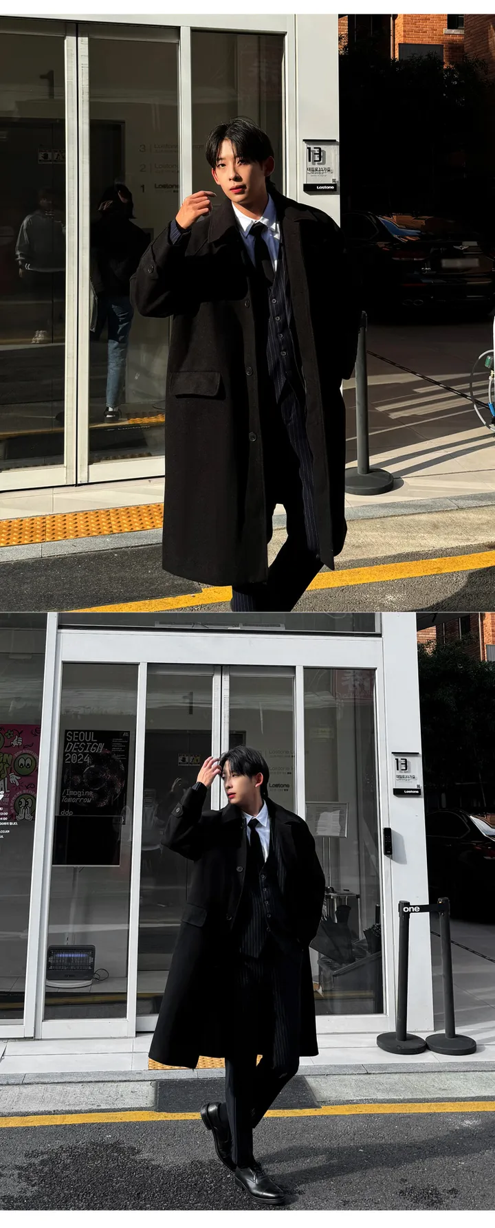 남자 빅스 오버핏 겨울 나그랑 발마칸 울 코트 상세 이미지 21