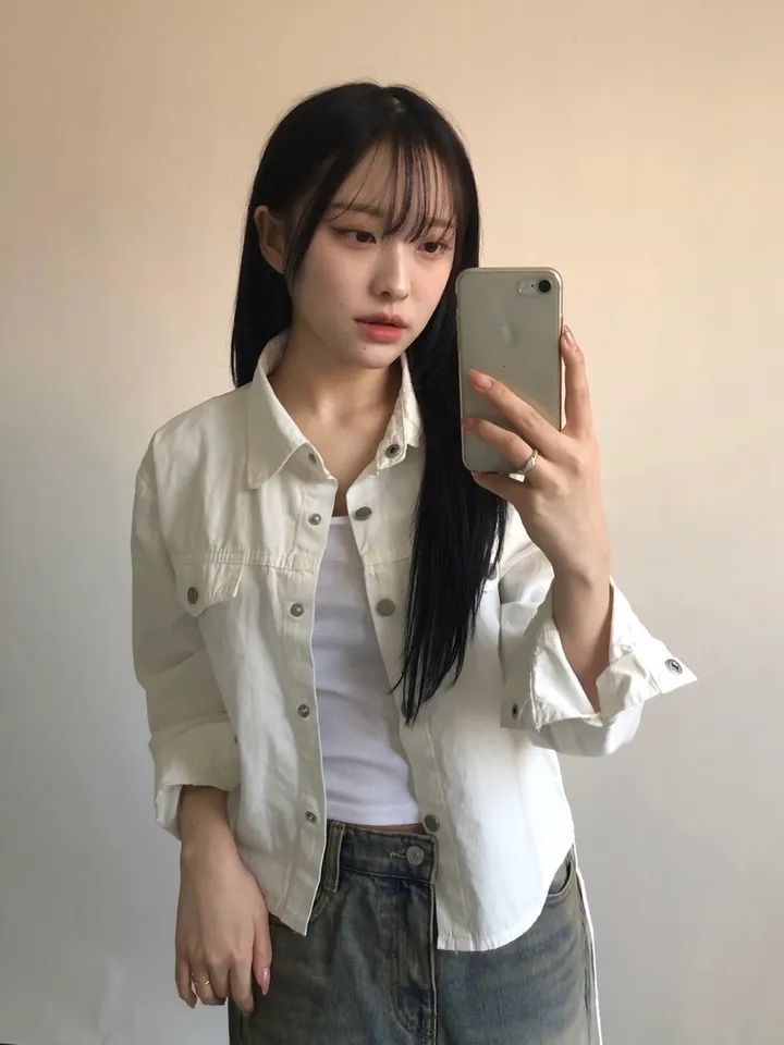 버튼 사이드 셔링 스트링 셔츠 자켓 상세 이미지 3