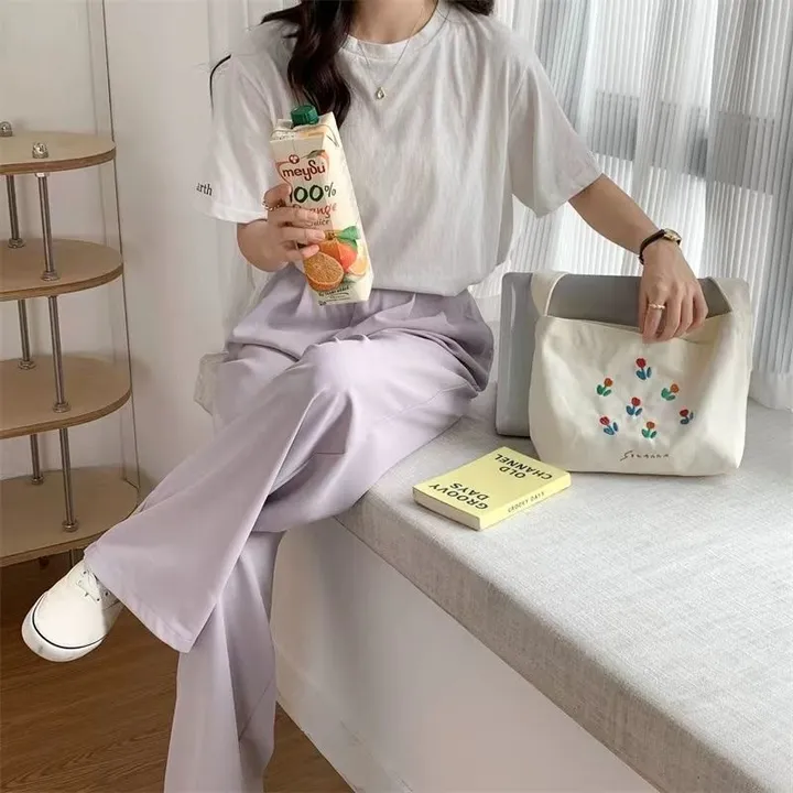 튤립자수 데일리 크로스 숄더 에코백 상세 이미지 18