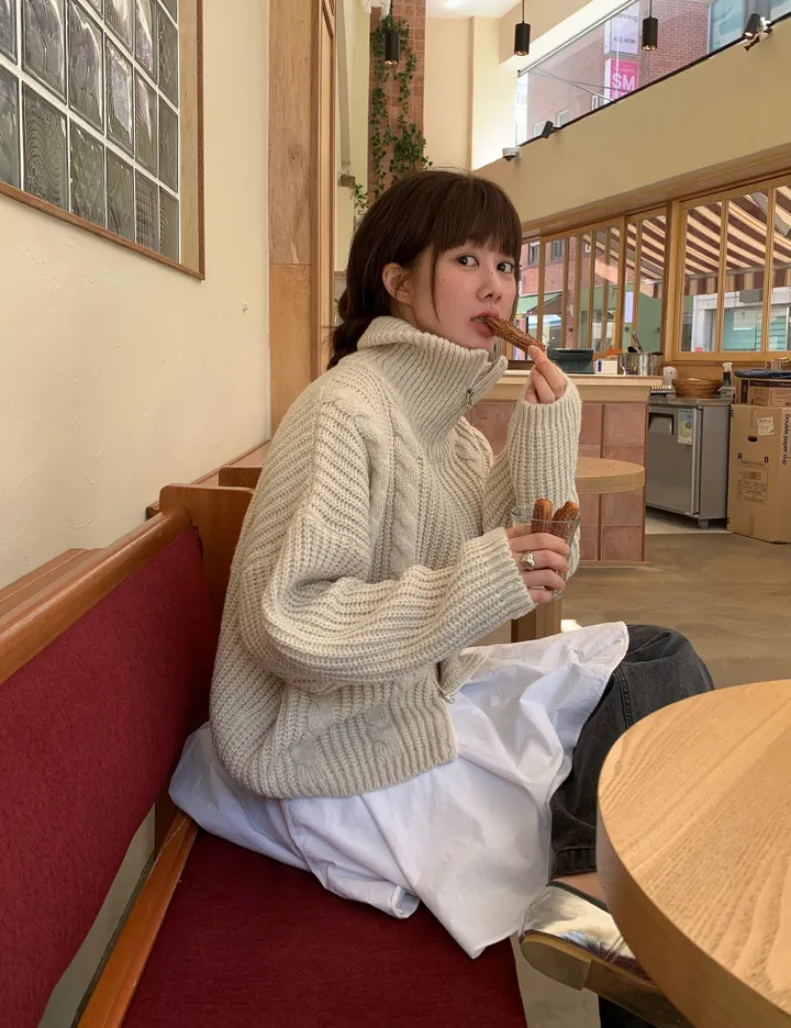 hachi twist 2way zip up (3color) 상세 이미지 19