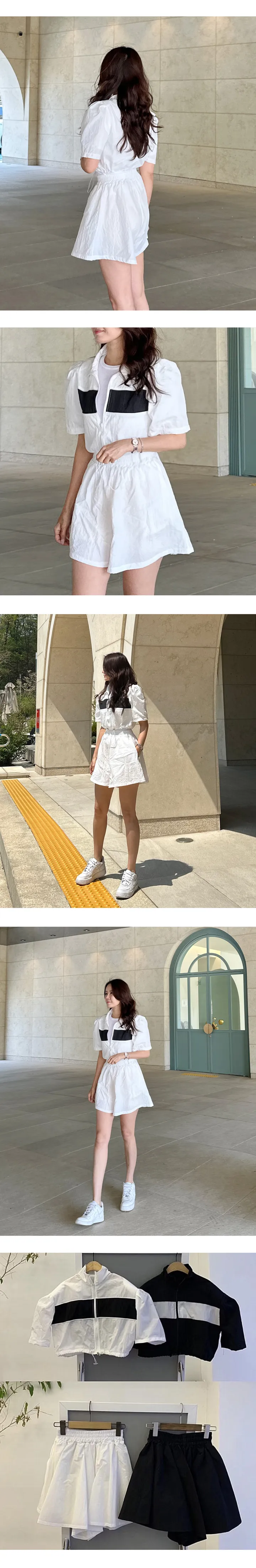 바람막이 반바지 투피스 셋업 상세 이미지 3