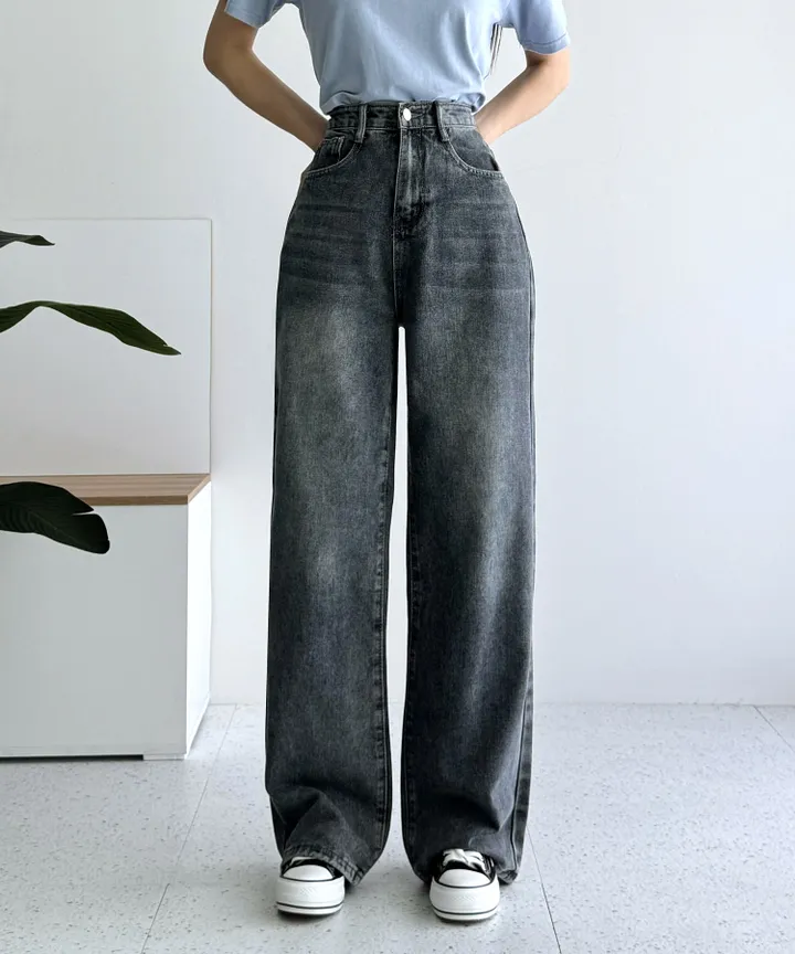 [3단기장/~2XL/6color/핫아이템]노수선와이드기획데님팬츠 상세 이미지 37