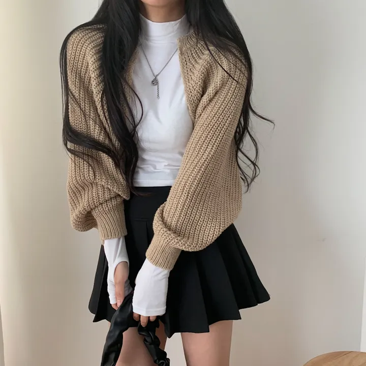 가을 두께감! 하찌 볼레로 크롭 니트가디건;5col 상세 이미지 24
