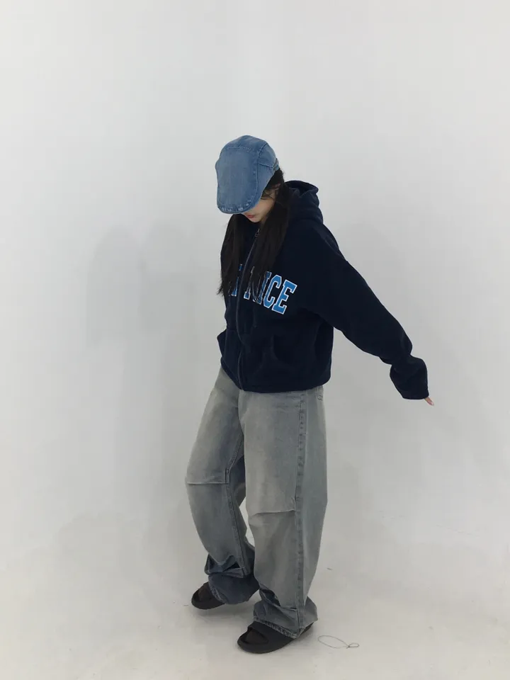 자수 후리스 후드집업 상세 이미지 36