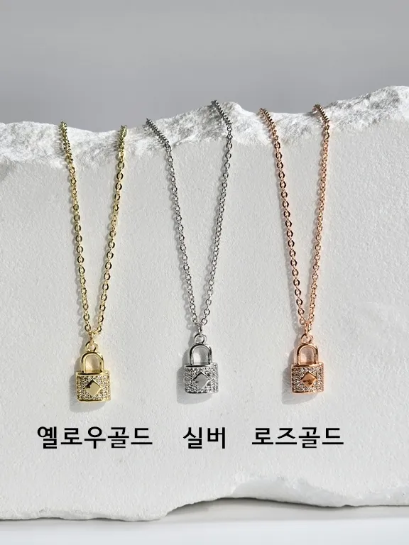 심플한데예쁜 미니 스파클링 락 체인 써지컬 네크리스 목걸이 상세 이미지 7