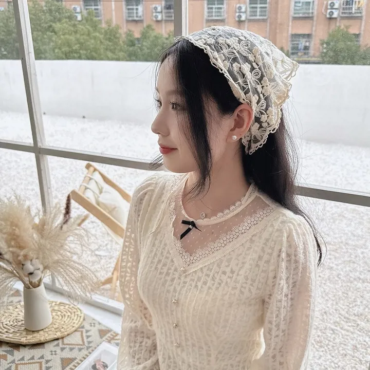 🔥휴양지룩/바캉스룩🔥 바캉스 레이스 반다나 상세 이미지 11