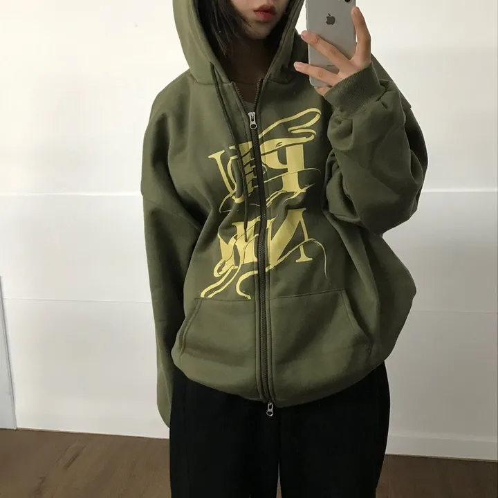 (기모선택/국내)Punk Two way Hooded zip-up - 3color 상세 이미지 30