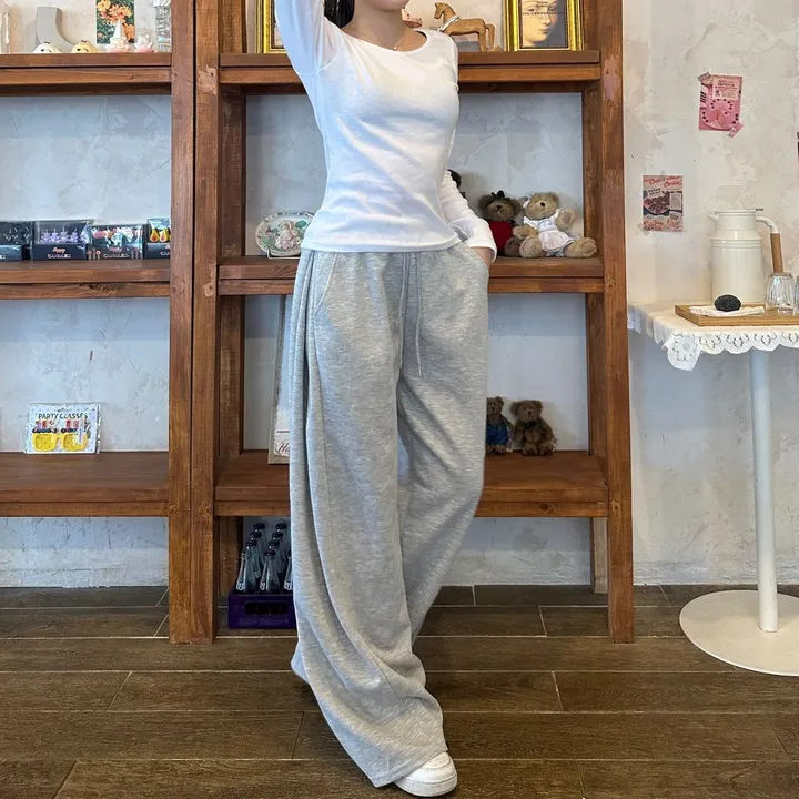 빠른발송🚀주문폭주🔥[숏/롱][핏보장][문의폭주]존예핏 와이드 핀턱 트레이닝팬츠 상세 이미지 17