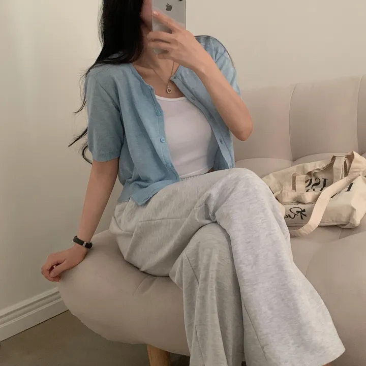[고급여름원단/데일리] 시원한, 뱀부 반팔 니트가디건 - 7color 상세 이미지 26