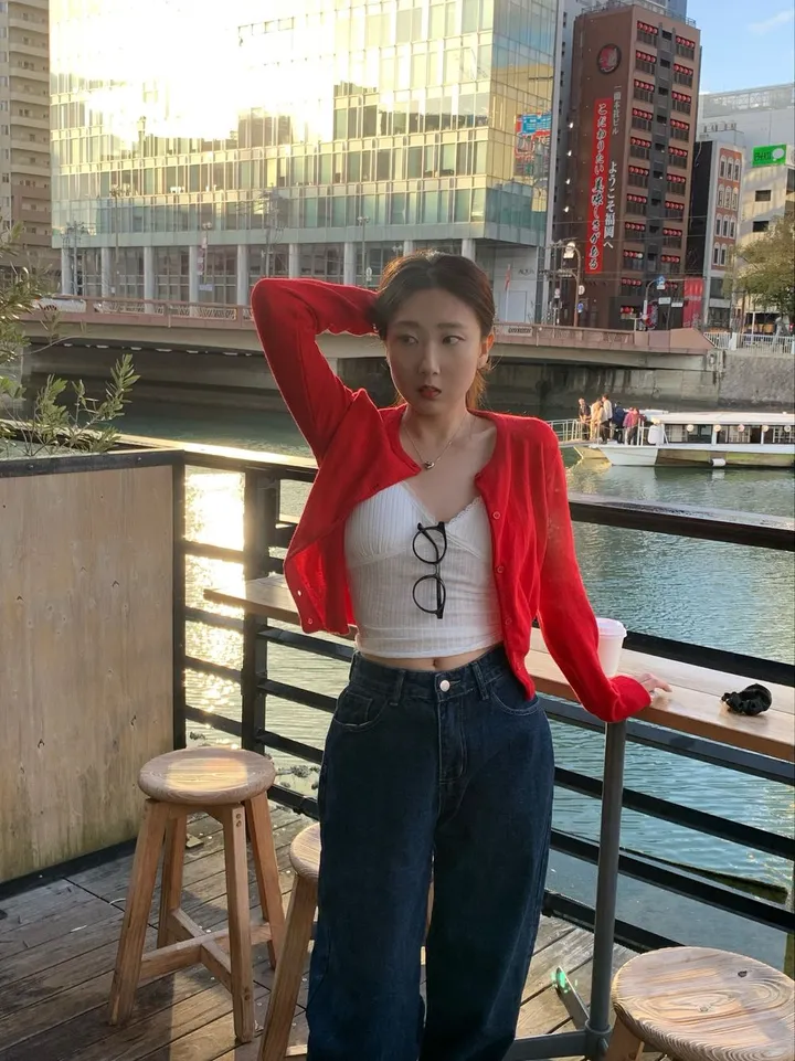 [캐시미어🧶여리핏] 메리 라운드 캐시미어 울 니트 가디건 봄 여름 가을 겨울 개강룩 레드 상세 이미지 21