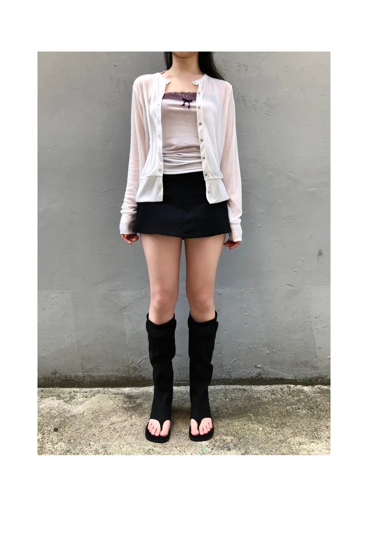 sheer ring cardigan (5color) / 시어 링 가디건 상세 이미지 4
