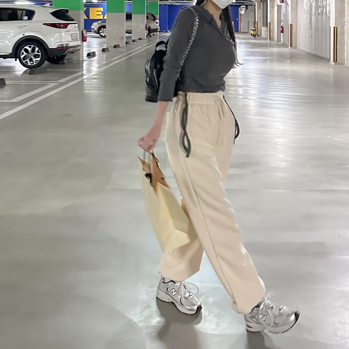 [8color/MADE] 하이퀄리티 웨하스 탄탄 와이드 조거팬츠 봄트레이닝 상세 이미지 170
