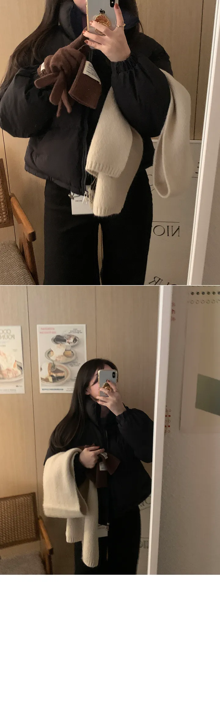 [주문폭주/당일출고🖤] 스노우 파스텔 크롭 숏 패딩 pd (웰론솜)(생활방수가능) 상세 이미지 98