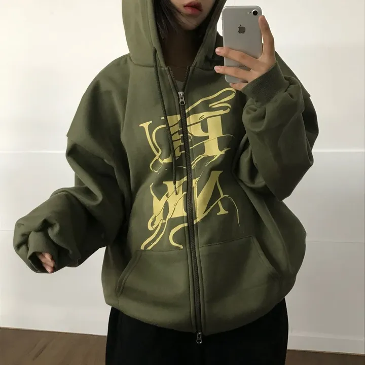 (기모선택/국내)Punk Two way Hooded zip-up - 3color 상세 이미지 27