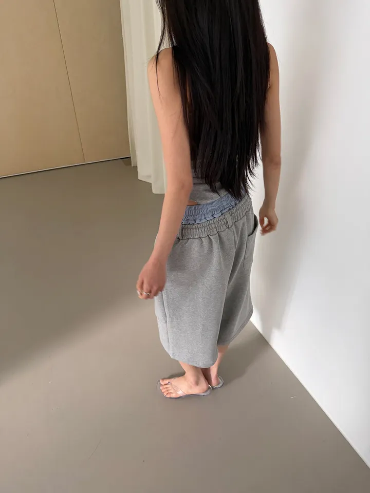 멜빵 스커트/바지 모델 착용 이미지-S1L8