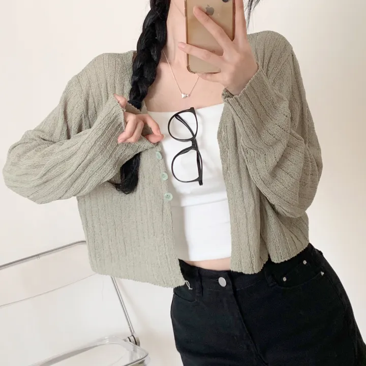 [청순여리핏🌸/살탐방지] 부클 골지 크롭 가디건 상세 이미지 17