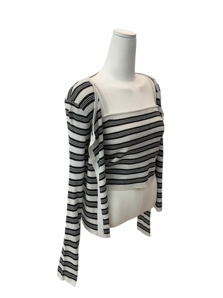 Pico sand sprite sleeveless cardigan set 피코 샌드 스트라이프 나시 가디건 세트 상세 이미지 22