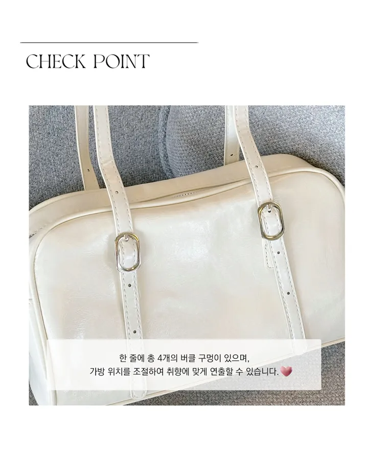 [🚀당일발송/고퀄리티/주문폭주💫]빈티지 레더 가죽 스퀘어 데일리 캐주얼 보부상 숄더백 토트백 가방 상세 이미지 4