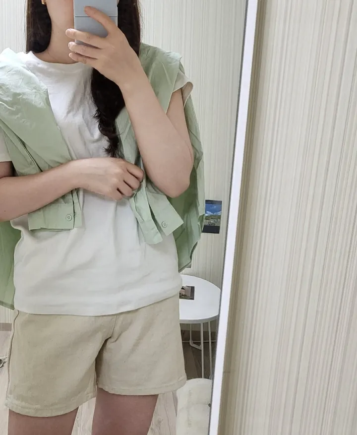 찰랑 소프트 라운드티셔츠 데일리 기본템 상세 이미지 3