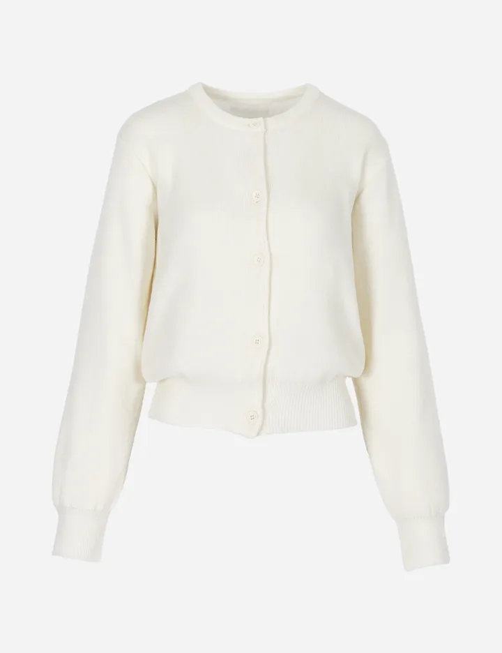 BASIC ROUND NECK KNIT CARDIGAN 베이직 라운드 니트 가디건 무지 긴팔 가디건 상세 이미지 6