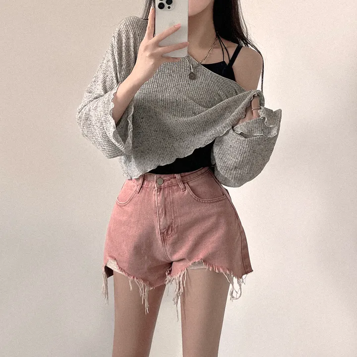 [데일리/꾸안꾸] 여름 필수템, 퓨어 워싱 데미지 데님 숏팬츠 상세 이미지 34