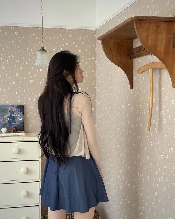 6color 루니 여리핏 리본 시스루 롱슬리브 가디건 상세 이미지 66