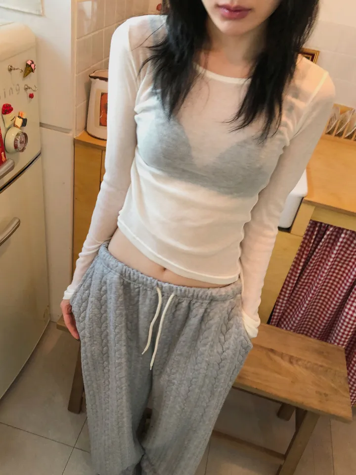콘차 레이어드 시스루 티셔츠 상세 이미지 3