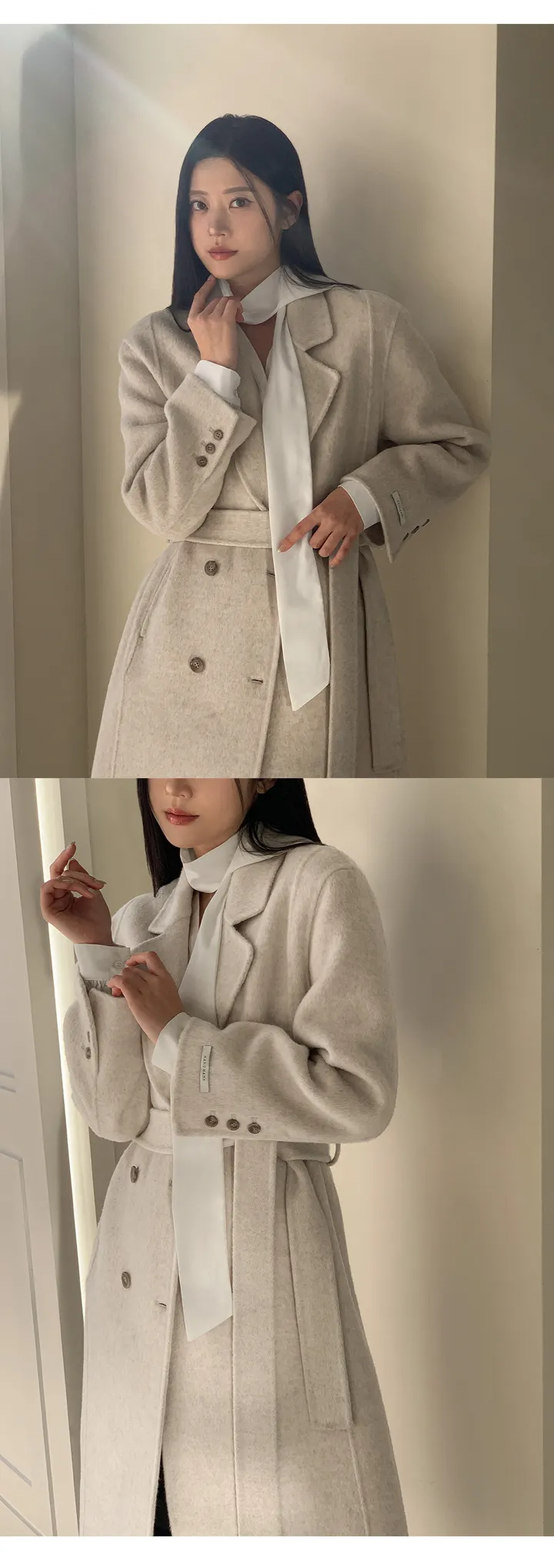 [자체제작/1만장돌파!/S-L] 브랜던 프리미엄 더블 울 핸드메이드 롱 코트 상세 이미지 98