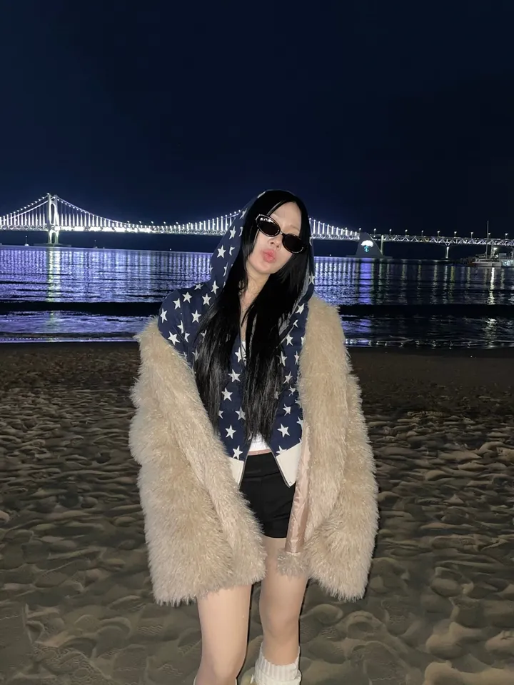 [MD소장/인기상품] y2k star pattern slim crop hood zip-up / y2k 별 스타 패턴 슬림 크롭 후드 집업 상세 이미지 40