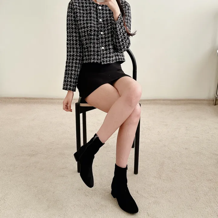 ♥재입고 ♥후기보장쫀쫀스판 스웨이드 트렌디 앵클 부츠 상세 이미지 28