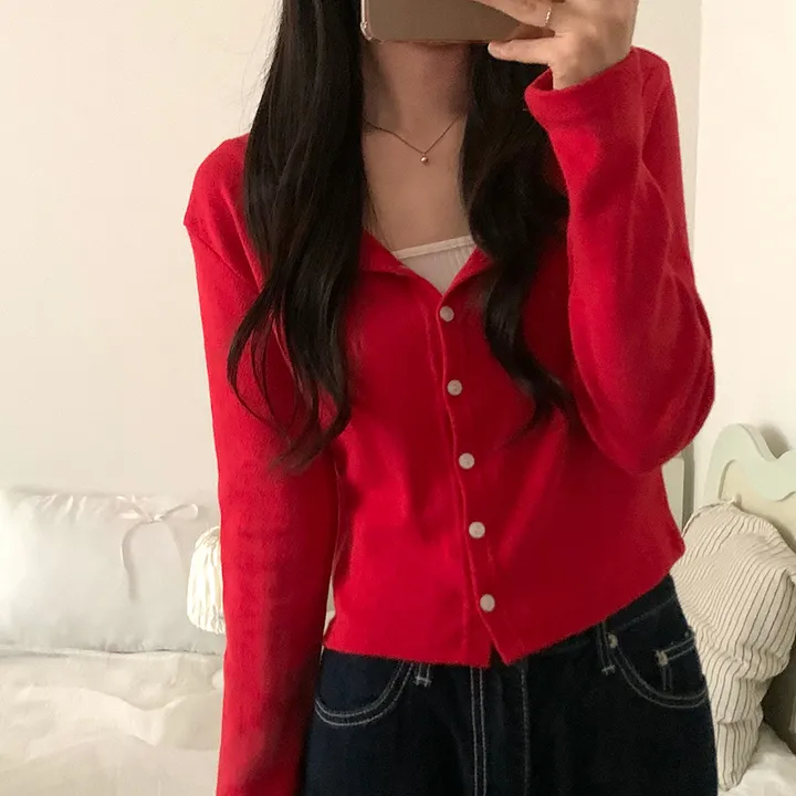 로로 펀칭 가디건 (8color) 상세 이미지 107
