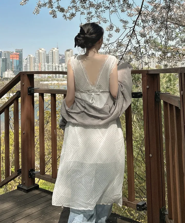 [1+1 할인!] 린조 시스루 볼레로 가디건 여름가디건 볼레로가디건 시스루 니트가디건 크롭 볼레로가디건 상세 이미지 15