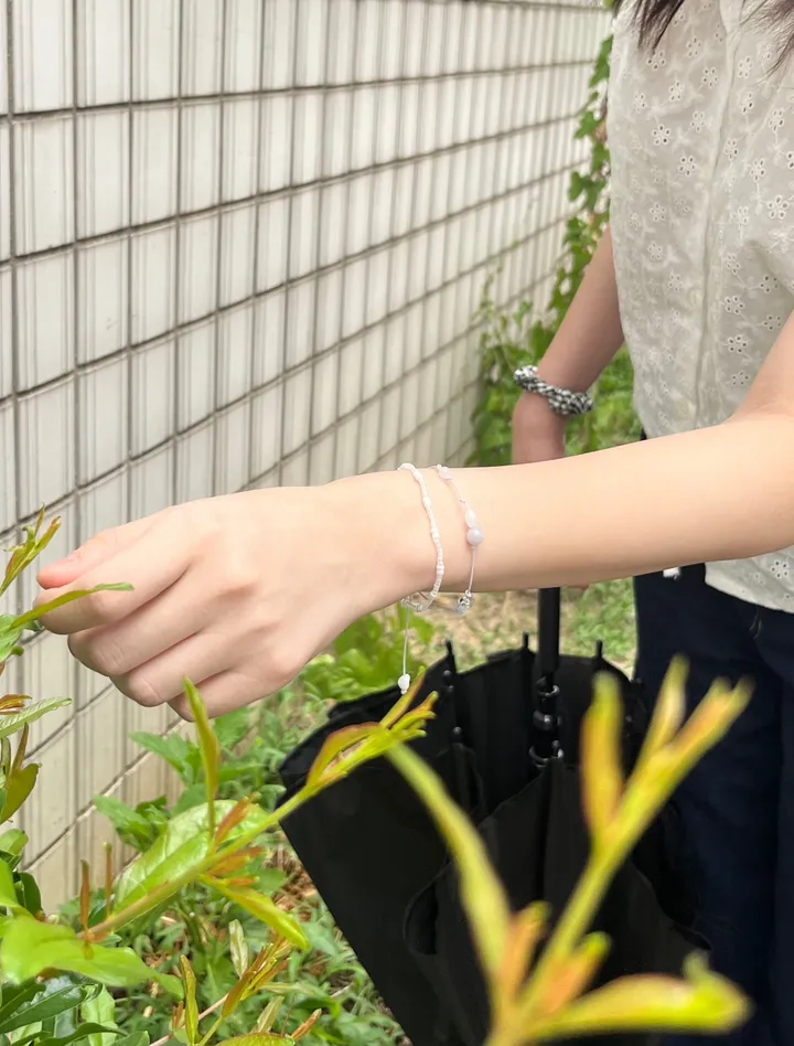 blue lace knotted bracelet 상세 이미지 6