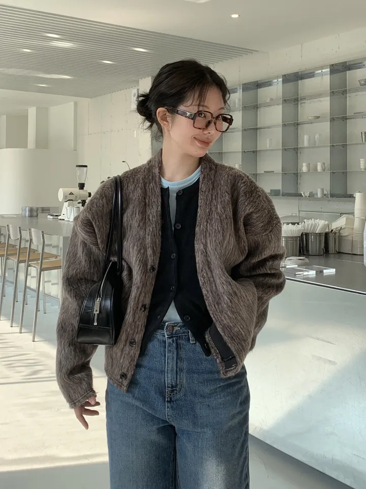basic round cardigan (5color) 상세 이미지 40
