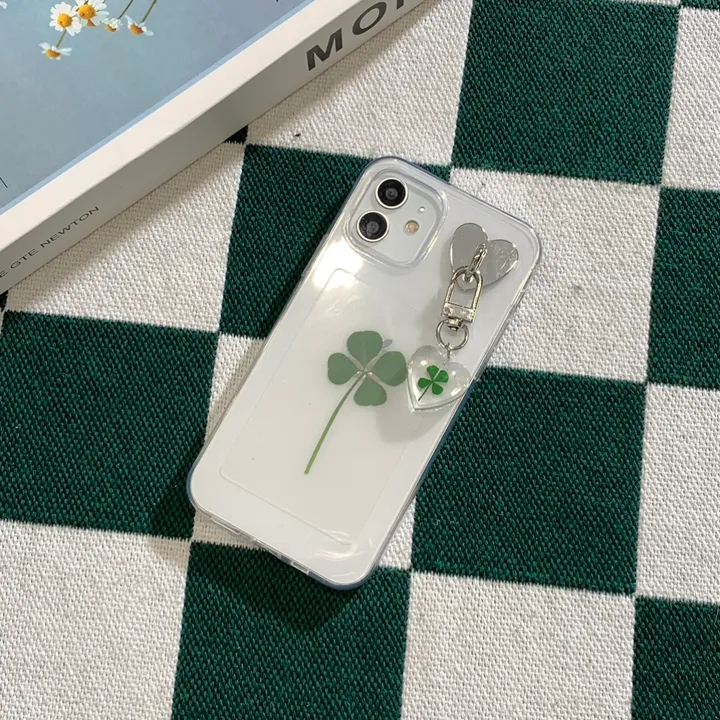 [케이스세트🍀] 생화 클로버 키링 케이스 real clover keyring phonecase (행운선물/졸업선물/수능선물/스승의날선물/어버이날선물/친구선물) 상세 이미지 15