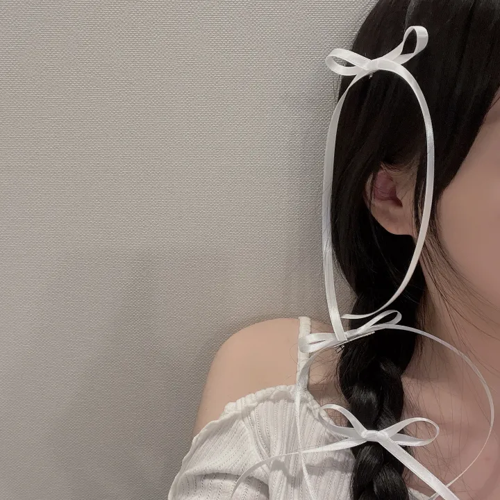 당일🎀/+색상추가/최저가 [자체제작/2,4,6p] 새틴 롱리본핀 7color / 헤어핀 머리핀 집게핀 리본 발레코어 공주 체육대회 워터밤 뉴진스 제니 우정 커플 포인트 z005 상세 이미지 33