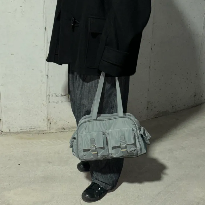 Unique pocket custom bag 나일론 포켓 데일리 숄더백 커스텀 가방 (2col,Black,Grey) 상세 이미지 14