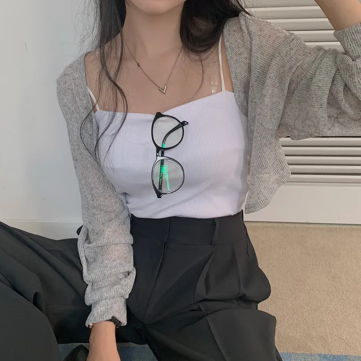 [햇빛차단☀️/블랙 당일출고!] 자체제작 #크치Made 순애 린넨 세미 크롭 볼레로 여름가디건 - cd (장마룩,워터밤,흠뻑쇼 필수템) 상세 이미지 28