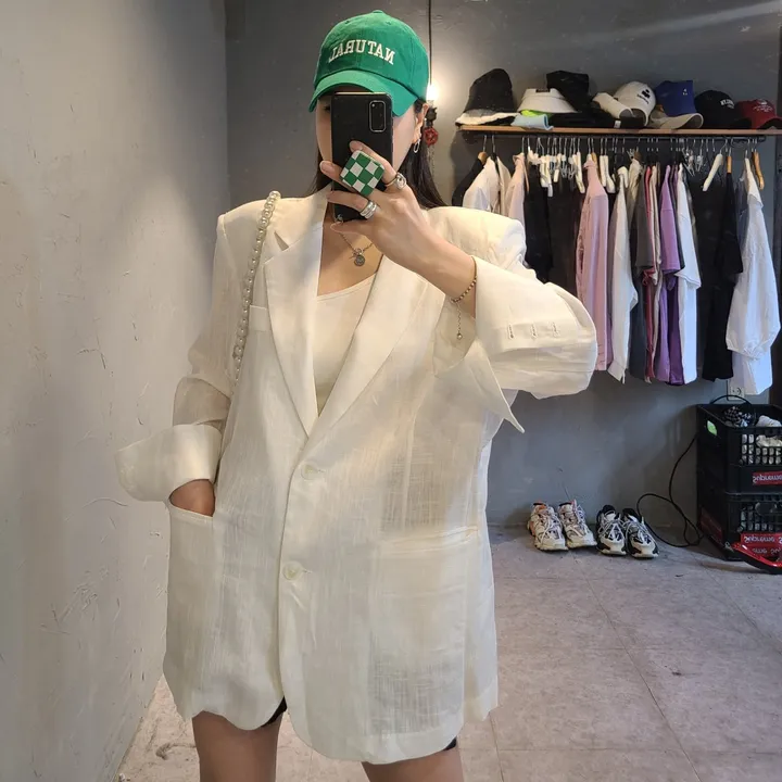 오버핏 대디 린넨자켓 상세 이미지 12