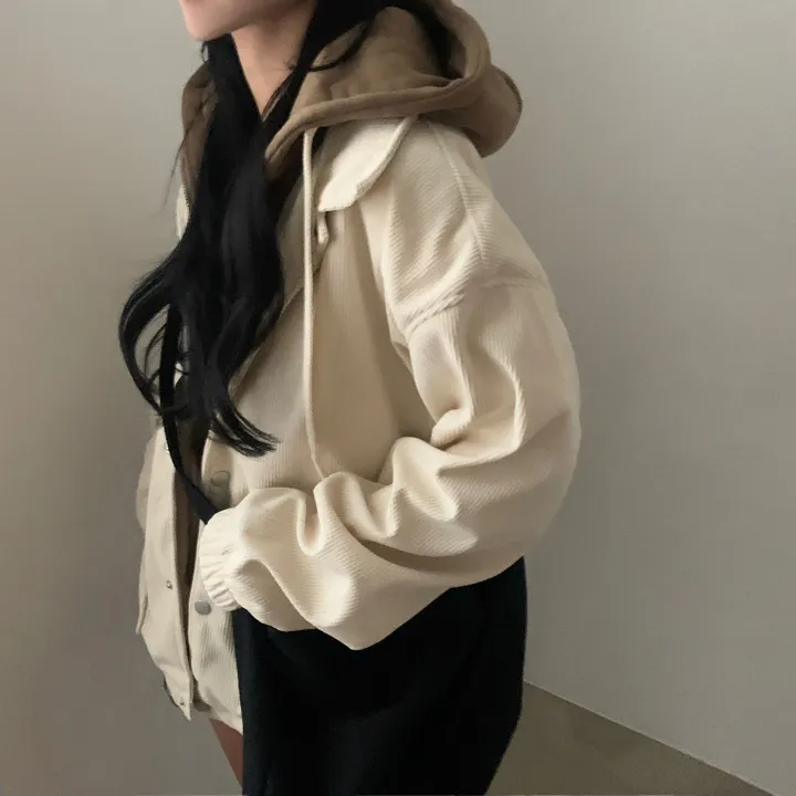 [예쁨보장✨/일체형] 코듀로이 골덴 후드집업, 점퍼자켓 - 3color 상세 이미지 22