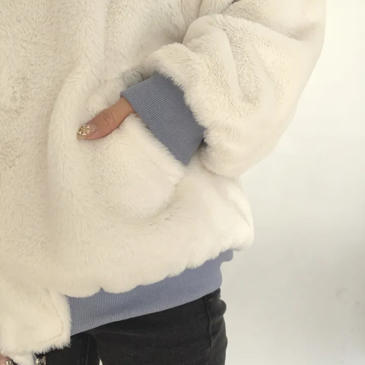 [특가세일/당일발송]양면착용 부들부들 부드러운 페이크퍼 보아털 후리스 밍크안감 아방핏 리버시블패딩 항공점퍼 후드점퍼 패딩점퍼 퍼자켓  3color 상세 이미지 15