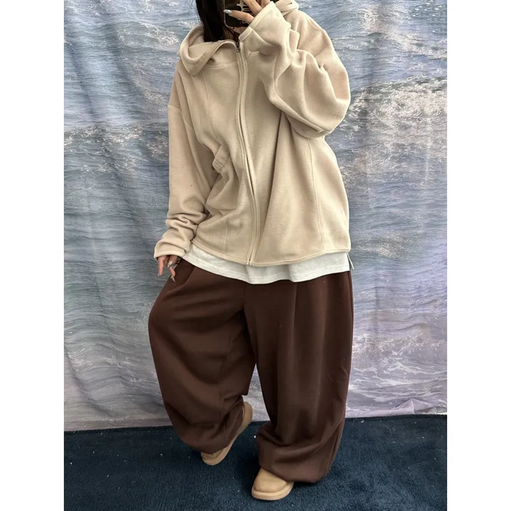 [UNISEX]히든 더 플리스 후리스 바라클라바 후드 포켓 스트링 포인트 집업(3color/3-5일 여유주문) 상세 이미지 18