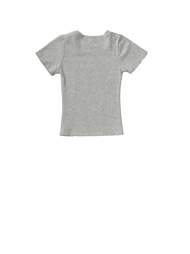 [5000장돌파@/사이즈 추가🍀] Art Letter Print Short Sleeved T 상세 이미지 11