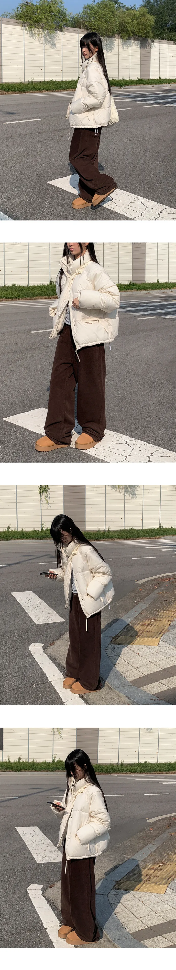 [기모팬츠🤎] 캠핑 와이드 겨울 기모 코튼 팬츠 (2color) 상세 이미지 10