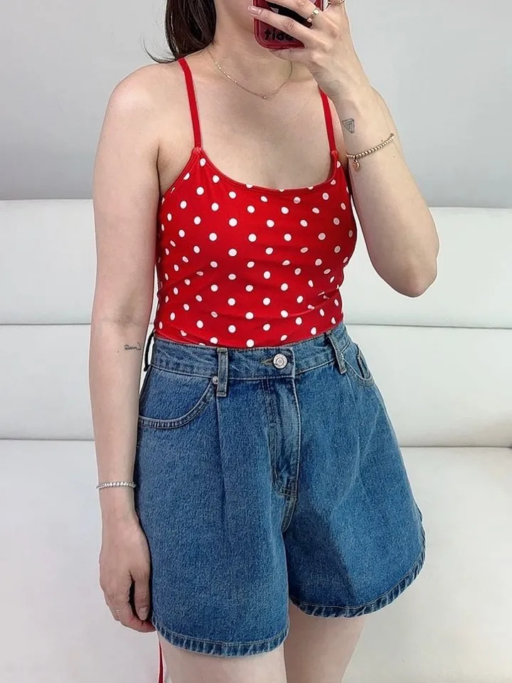 도트모노키니 땡땡이 수영복 여름비키니 비치웨어 워터밤 상세 이미지 5