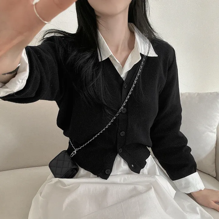봄필수템 [브이넥/라운드넥] 소장각 라운드 브이넥 기본핏 긴팔 가디건 상세 이미지 85