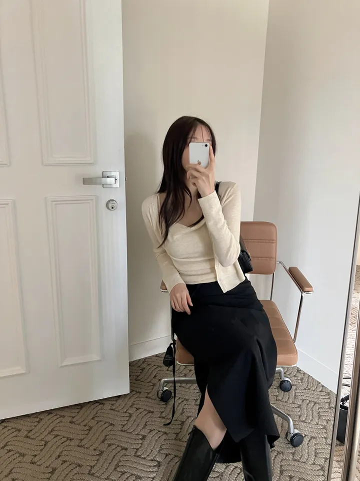 [만족후기/여리한핏]로수 셔링 나시 가디건 set(2컬러) 상세 이미지 11
