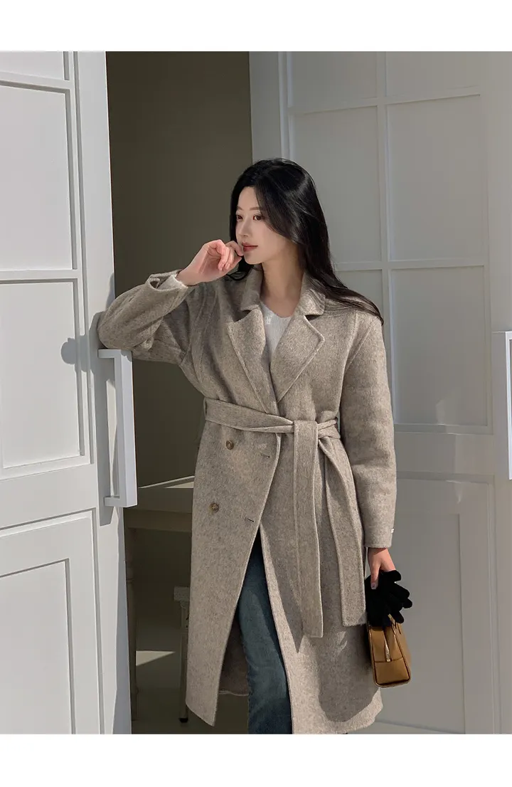 [자체제작/1만장돌파!/S-L] 브랜던 프리미엄 더블 울 핸드메이드 롱 코트 상세 이미지 47