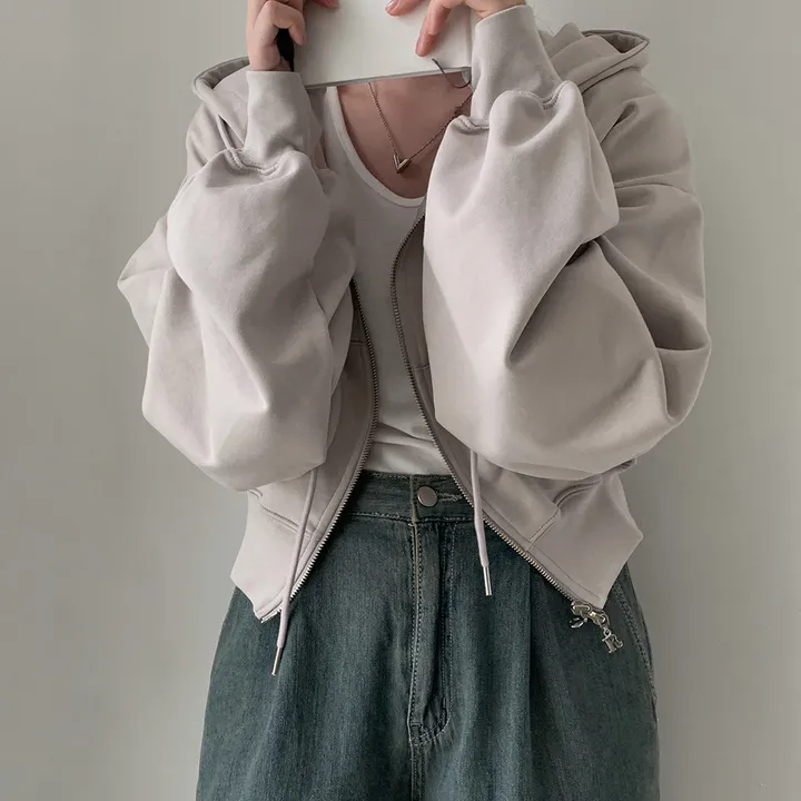 [💖후기극찬/봄,가을교복💖]  자체제작 #크치Made 꿈에 나온 핏, 사계절 입는 크롭 투웨이 후드집업 - zipup : 봄,봄아우터,봄자켓,가을,가을아우터 상세 이미지 102