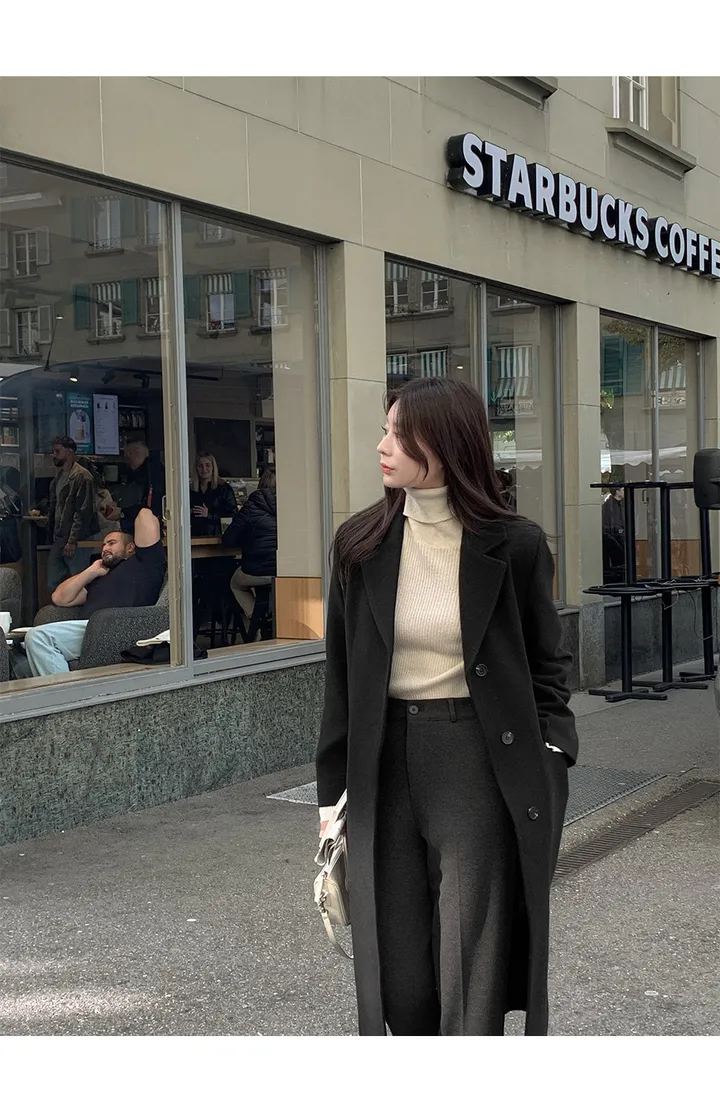 [자체제작/2천장돌파!/S-XL]프레이 스텐카라 탄탄 싱글 롱 코트 상세 이미지 76